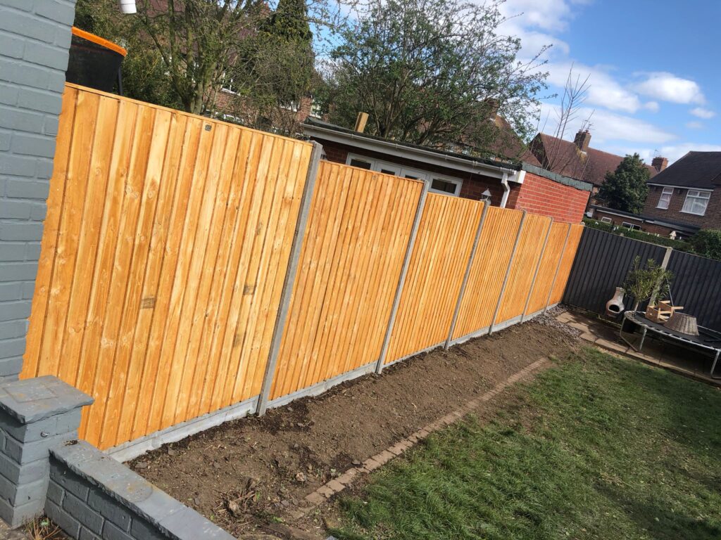 Garden fencing in South Wales