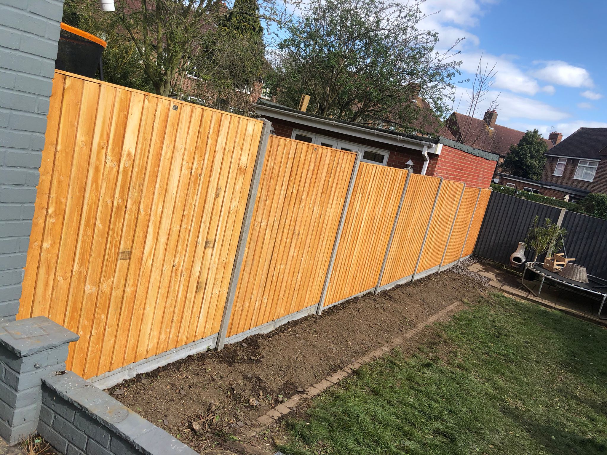 Garden fencing in South Wales